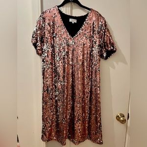 J. Crew x Universal Standard Sequin Dress - L